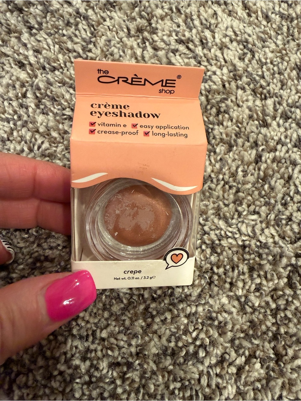 The Crème Shop Crème Eyeshadow Crepe NIB